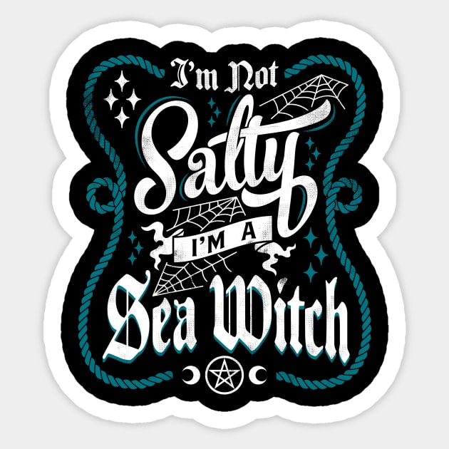 Salty Witch - Funny Goth Sticker by Nemons